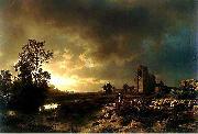 Oswald achenbach, Abendstimmung in der Campagna